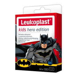 Leukoplast - Kids Hero Edition Batman Παιδικά Αυτοκόλλητα Επιθέματα για Μικροτραυματισμούς σε 2 Mεγέθη - 12τεμ