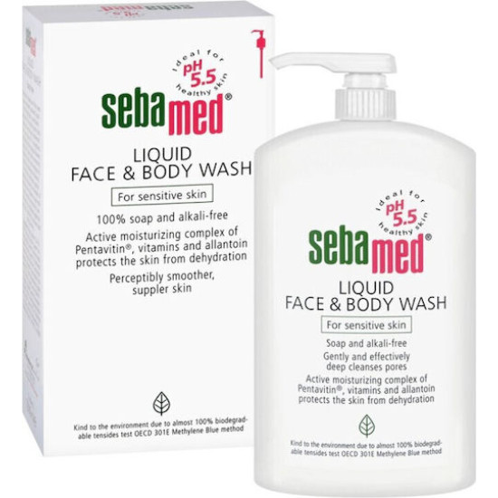 Sebamed - Liquid Face & Body Wash for Sensitive Skin Υγρό καθαρισμού προσώπου & σώματος - 1000ml
