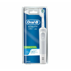 Oral-B - Vitality 100 CrossAction Επαναφορτιζόμενη Ηλεκτρική Οδοντόβουρτσα Λευκή