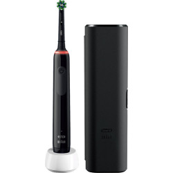 Oral-B - Pro 3 3500 Ηλεκτρική Οδοντόβουρτσα με Αισθητήρα Πίεσης και Θήκη Ταξιδίου Black Edition - 1τμχ