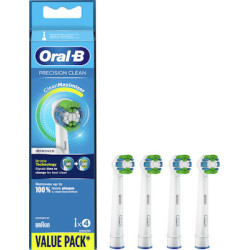 Oral-B - Precision Clean CleanMaximiser Value Pack Ανταλλακτικές Κεφαλές για Ηλεκτρική Οδοντόβουρτσα - 4τμχ