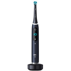 Oral-B - iO Series 6 Electric Toothbrush Black Lava Ηλεκτρική Οδοντόβουρτσα με Χρονομετρητή, Αισθητήρα Πίεσης και Θήκη Ταξιδίου - 1 Τεμάχιο