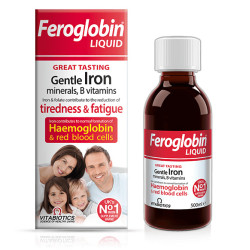 Vitabiotics -Feroglobin Liquid Υγρό Συμπλήρωμα Διατροφής με Σίδηρο Ψευδάργυρο και Σύμπλεγμα Βιταμινών Β - 200ml
