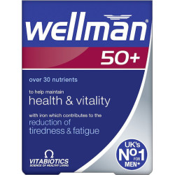 Vitabiotics - Wellman 50+ Πολυβιταμίνη για άνδρες άνω των 50 ετών - 30tabs