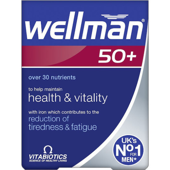 Vitabiotics - Wellman 50+ Πολυβιταμίνη για άνδρες άνω των 50 ετών - 30tabs