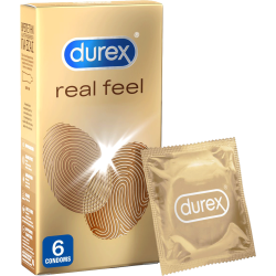 Durex - RealFeel Προφυλακτικά για φυσική αίσθηση δέρματος- 6 τεμάχια