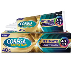 Corega - Power Max Ultimate All in 1 Στερεωτική Κρέμα Τεχνητών Οδοντοστοιxιών - 40gr
