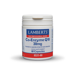 Lamberts - Co-Enzyme Q10 30mg Συμπλήρωμα Διατροφής με Συνένζυμο Q10 που Συμβάλλει στην Παραγωγή Κυτταρικής Ενέργειας - 60caps