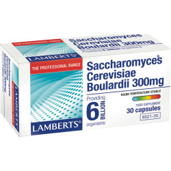 Lamberts - Saccrharomyces Cerevisiae Boulardii Συμπλήρωμα Για την Υγεία του Γαστρεντερικού 300mg  - 30caps