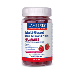 Lamberts - Gummies Multi Guard Hair-Skin & Nails Ζελεδάκια Πολυβιταμίνης για την Διατήρηση της Φυσιολογικής Κατάστασης των Μαλλιών, του Δέρματος και των Νυχιών - 60ζελεδάκια