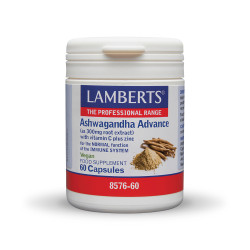Lamberts - Ashwagandha Advance Συμπλήρωμα Διατροφής με Υψηλής Ισχύος Τιτλοδοτημένο Εκχύλισμα Ασβαγκάντα - 60κάψουλες