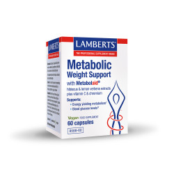 Lamberts - Metabolic Weight Support with Metabolaid 500mg Συμπλήρωμα Διατροφής για την Υποστήριξη του Μεταβολισμού - 60 caps