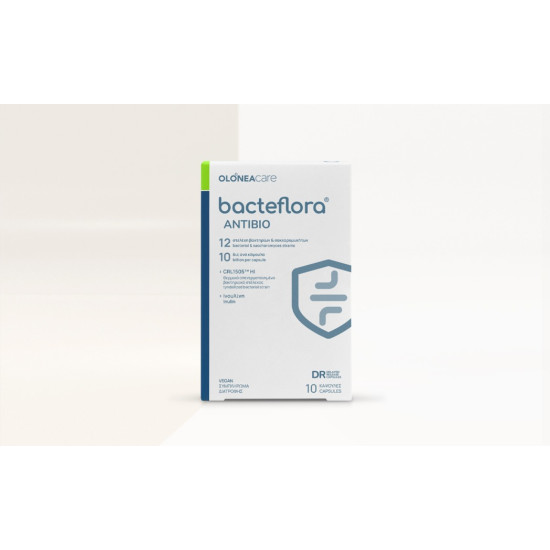 Olonea - Bacteflora Antibio Για την Προστασία του Εντερικού Μικροβι΄ώματος Κατά τη Διάρκεια της Αντιβίωσης - 10 Κάψουλες