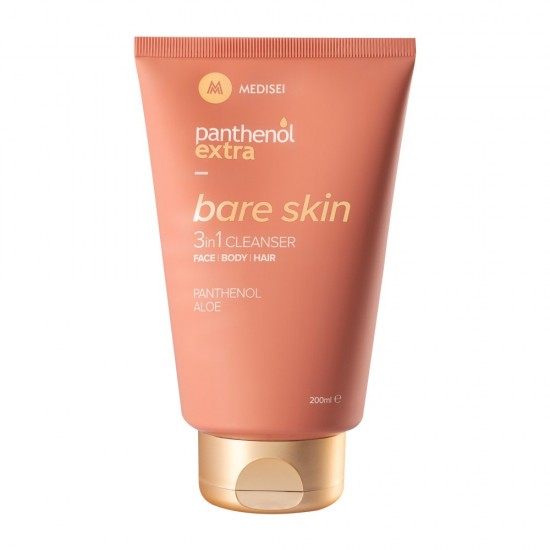 Medisei - Panthenol Extra Bare Skin 3in1 Cleanser Αφρόλουτρο-σαμπουάν για Πρόσωπο-Σώμα-Μαλλιά - 200ml
