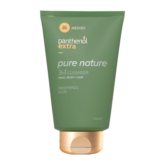Medisei - Panthenol Extra Pure Nature 3in1 Cleanser Αφρόλουτρο-σαμπουάν για Πρόσωπο-Σώμα-Μαλλιά - 200ml
