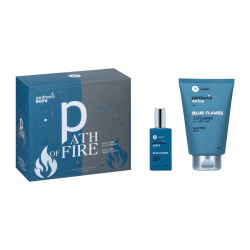 Medisei - Panthenol Extra Promo Path of Fire Blue Flames 3 in 1 Cleanser Ανδρικό Σαμπουάν και Αφρόλουτρο - 200ml & Blue Flames Eau De Toilette Ανδρικό Άρωμα - 50ml