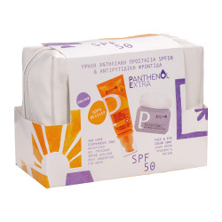 Medisei - Panthenol Extra Promo Sun Care Diaphanous Face Gel SPF50 Αντηλιακό Gel Προσώπου - 50ml & Face & Eye Cream 24ωρη Κρέμα Προσώπου & Ματιών - 50ml