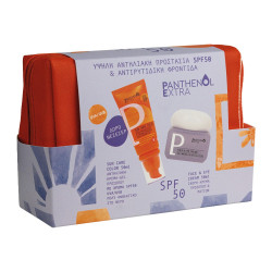Medisei - Panthenol Extra Promo Sun Care Face Color SPF50 & Face & Eye Cream Αντηλιακή Κρέμα-Gel Προσώπου με Χρώμα SPF50 - 50ml και Κρέμα Προσώπου & Ματιών - 50ml & Νεσεσέρ
