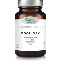 Power of Nature - Cool Day Φυσικό βοήθημα για το άγχος, τα νεύρα και την κούραση - 30tabs