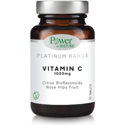 Power Of Nature - Platinum Range Vitamin C Βιταμίνη για Ενέργεια & Ανοσοποιητικό 1000mg - 30 ταμπλέτες