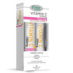 Power of Nature΄-Promo Vitamin C 1000mg Rose Hip, 20eff.tabs & Vitamin C 500mg-20 αναβράζοντα δισκία