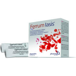 PharmaQ - Ferrum Iasis  Συμπλήρωμα Διατροφής Σιδήρου - 28φακελίσκοι