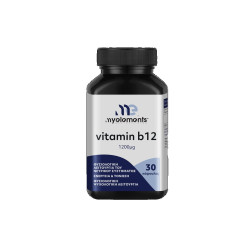 My Elements - Vitamin B12 1200mg Συμπλήρωμα διατροφής για την Ενίσχυση νευρικού  και ανοσοποιητικού συστήματος - 30 κάψουλες