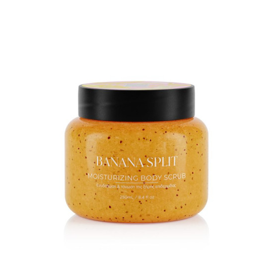 LavishCare - Banana Split Moisturizing Body Scrub Για ενυδάτωση & τόνωση της ξηρής επιδερμίδας - 250ml