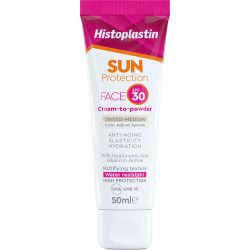 Histoplastin - Sun Face Cream-To-Powder Tinted Medium SPF30 Αντηλιακή Κρέμα Προσώπου - 50ml