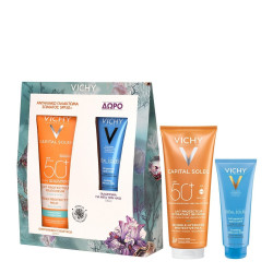 Vichy - Promo Pack Capital Soleil Ενυδατικό Αντηλιακό Γαλάκτωμα Για Πρόσωπο & Σώμα SPF50 - 300ml & ΔΩΡΟ After Sun - 100ml