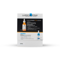 La Roche Posay - Vitamin C10 Serum Αντιοξειδωτικός Ορός Με Βιταμίνη C - 30ml και δώρο Hyalu B5 Serum Ματιών Για Μαύρους Κύκλους - 5ml