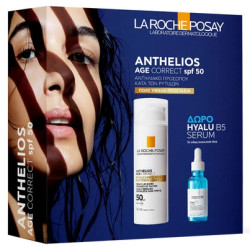 La Roche Posay - Promo Anthelios Age Correct Photocorrection SPF50 Αντηλιακό Προσώπου Κατά των Σημαδιών Γήρανσης - 50ml & Δώρο Ηyalu B5 Serum - 10ml 