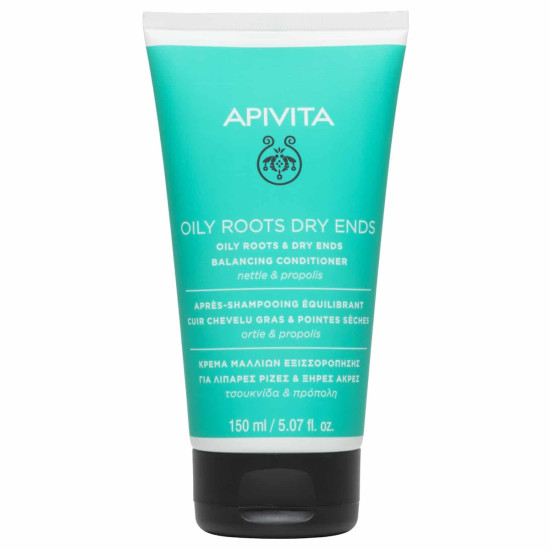 Apivita - Oily Roots & Dry Ends Balancing Conditioner Κρέμα Εξισορρόπησης για Μαλλιά με Λιπαρές Ρίζες & Ξηρές Άκρες - 150ml
