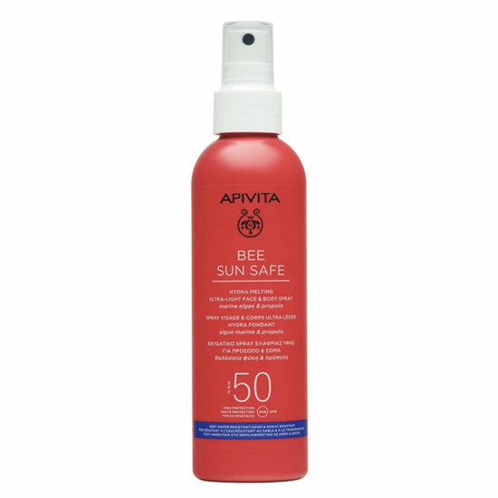 Apivita - Bee Sun Safe Hydra Melting Ultra Light Face & Body Spray SPF50 Αντηλιακό Σπρέι Προσώπου & Σώματος - 200ml