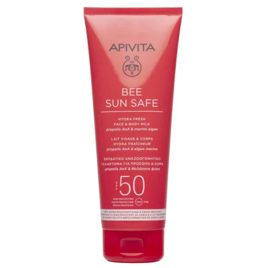 Apivita - Bee Sun Safe Hydra Fresh Face & Body Milk Ενυδατικό Αναζωογονητικό Γαλάκτωμα για Πρόσωπο & Σώμα - 200ml