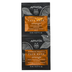 Apivita - Express Beauty Face Mask Orange Μάσκα Προσώπου για Λάμψη με Πορτοκάλι - 2Χ8ml