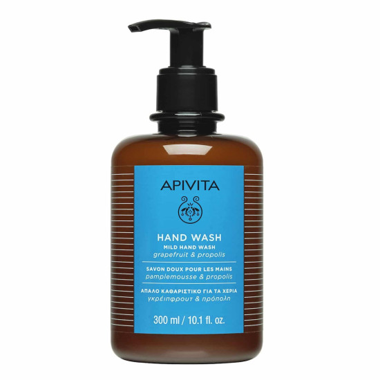 Apivita - Mild Hand Wash Απαλό Καθαριστικό Χεριών με Γκρέιπφρουτ & Πρόπολη - 300ml