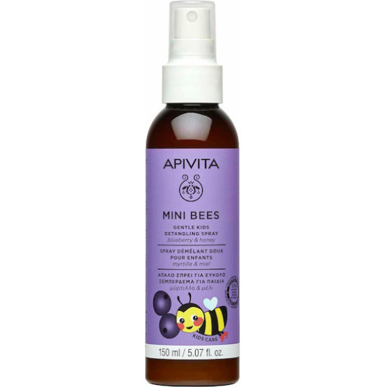 Apivita - Mini Bees Gentle Kids Detangling Spray Απαλό Σπρέι Μαλλιών για Εύκολο Ξεμπέρδερμα για Παιδιά - 150ml