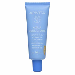 Apivita - Aqua Beelicious 24ωρη Κρέμα Προσώπου Ημέρας με Χρώμα και SPF30 για Ενυδάτωση - 40ml