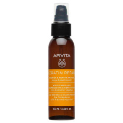 Apivita - Keratin Repair Nourish & Repair Hair Oil Λάδι Θρέψης και Επανόρθωσης για τα Μαλλιά με μέλι & Φυτική Κερατίνη  - 100ml 