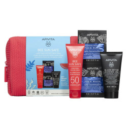 Apivita - Promo Bee Sun Safe Hydra Fresh Gel-Cream  Ενυδατική Κρέμα Gel Προσώπου SPF50 - 50ml Δώρο Black Detox Cleansing Jelly - 50ml & Express Face Mask Sea Levander - 2x8ml & Δώρο Νεσεσέρ