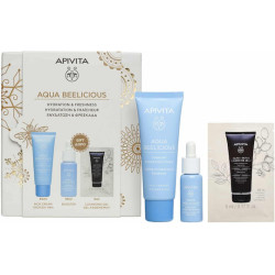 Apivita - Promo Aqua Beelicious Rich Cream Κρέμα Ενυδάτωσης Πλούσιας Υφής - 40ml & ΔΩΡΟ Ορός Αναζωογόνησης & Ενυδάτωσης - 10ml & Black Detox Cleansing Gel - 5ml 