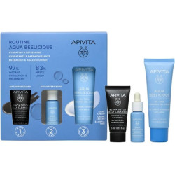 Apivita - Promo Routine Aqua Beelicious Comfort Hydrating Cream Rich Texture Κρέμα Ενυδάτωσης Πλούσιας Υφής - 40ml & ΔΩΡΟ Black Detox Μαύρο Zελ Kαθαρισμού - 15ml & ΔΩΡΟ Booster Αναζωογόνησης -10ml