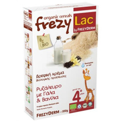 Frezylac - Bio Cereal Κρέμα Ρυζάλευρο µε Γάλα και Βανίλια για Βρέφη Μετά τον Τέταρτο Μήνα - 200gr