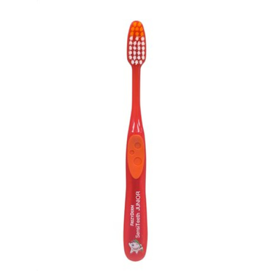 Frezyderm - SensiTeeth Toothbrush Junior Soft Μαλακή οδοντόβουρτσα για παιδιά 3-6ετών Πορτοκαλί - 1τμχ