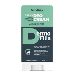 Frezyderm - Dermofilia Adults Deo Cream Αποσμητικό 24h σε Κρέμα Χωρίς Αλουμίνιο Για Εφήβους & Ενήλικες - 40ml