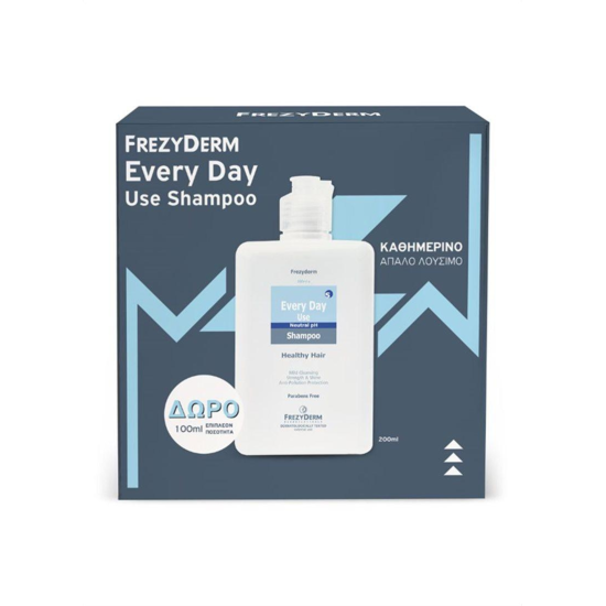 Frezyderm - Every Day Σαμπουάν Γενικής Χρήσης για Όλους τους Τύπους Μαλλιών - 200ml με ΔΩΡΟ Επιπλέον Ποσότητα - 100ml Frezyderm - Every Day Σαμπουάν Γενικής Χρήσης για Όλους τους Τύπους Μαλλιών - 200ml με ΔΩΡΟ Επιπλέον Ποσότητα - 100ml