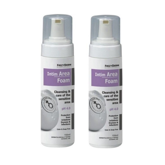 Frezyderm - Intim Area Foam pH 4 Αφρός Καθαρισμού - 2x150ml Frezyderm - Intim Area Foam pH 4 Αφρός Καθαρισμού - 2x150ml