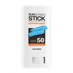 Frezyderm - SunScreen Stick Extreme Sport Blue SPF50 Αντηλιακό Stick  με Έντονη Μπλε Απόχρωση για Καλύτερη Κάλυψη και Προστασία σε Πρόσωπο και Χείλη - 20ml 