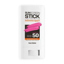 Frezyderm - SunScreen Stick Extreme Sport Magenta SPF 50 Αντηλιακό Stick Με Έντονη Magenta Απόχρωση για Καλύτερη Κάλυψη και Προστασία σε Πρόσωπο και Χείλη - 20ml